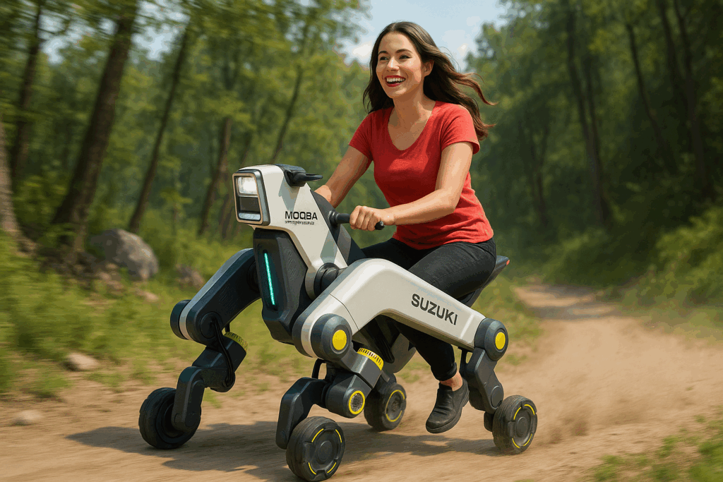 Man Riding Robot A Robot for Riding
